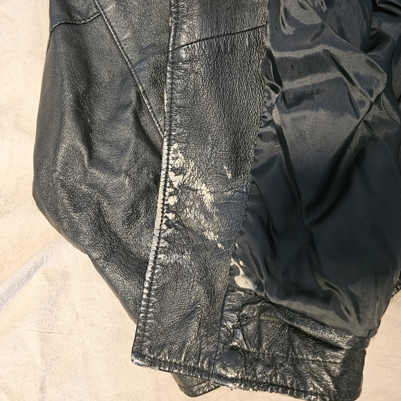 Vintage Leather biker jacket - Picture 8 of 8